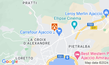 Mapa Ajaccio Apartamentos 128138