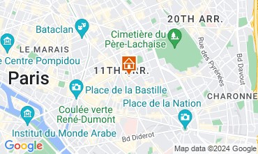 Mapa PARIS Apartamentos 114702