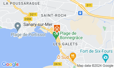 Mapa Sanary-sur-Mer Apartamentos 116725