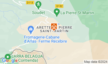 Mapa Arette La Pierre Saint Martin Apartamentos 66669
