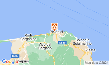 Mapa Peschici Apartamentos 89546