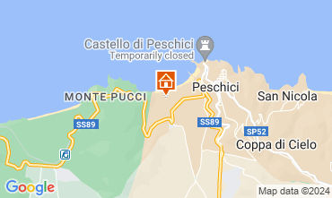 Mapa Peschici Apartamentos 89546