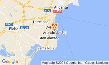 Mapa Alicante Apartamentos 128822