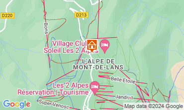 Mapa Les 2 Alpes Apartamentos 1233