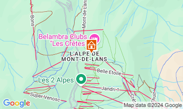 Mapa Les 2 Alpes Apartamentos 106612