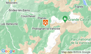 Mapa Pralognan la Vanoise Apartamentos 38886