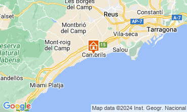 Mapa Cambrils Apartamentos 128042