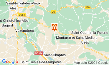 Mapa Uzès Casa 96705