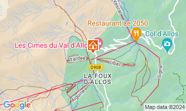 Mapa La Foux d'Allos Estdio 125224