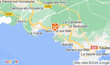 Mapa Saint Cyr sur Mer Vivenda 126132