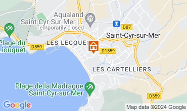 Mapa Saint Cyr sur Mer Vivenda 126132