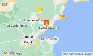Mapa Sainte Maxime Apartamentos 102878