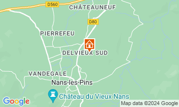 Mapa Nans les Pins Mobil Home 128370