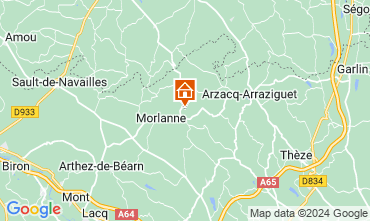 Mapa Arzacq-Arraziguet Casa 127123