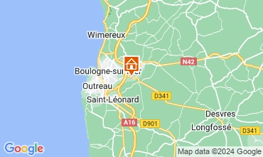 Mapa Boulogne-sur-mer Casa de turismo rural/Casa de campo 128189