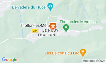 Mapa Thollon Les Mmises Apartamentos 116906