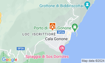 Mapa Cala Gonone Apartamentos 90605