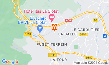 Mapa La Ciotat Apartamentos 88233