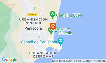Mapa Penhscola Apartamentos 92382