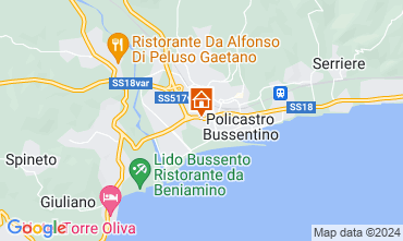 Mapa Policastro Bussentino Apartamentos 94990