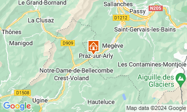 Mapa Praz sur Arly Apartamentos 62967