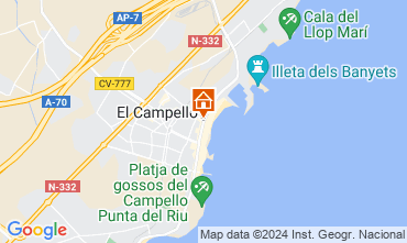 Mapa El Campello Apartamentos 113561