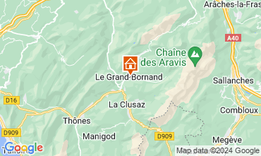 Mapa Le Grand Bornand Apartamentos 1364