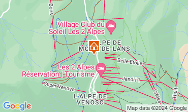 Mapa Les 2 Alpes Apartamentos 106447