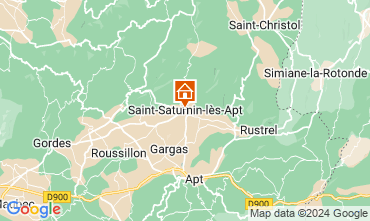 Mapa Saint Saturnin les Apt Casa de turismo rural/Casa de campo 103937