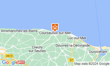 Mapa Courseulles-sur-Mer Apartamentos 99204