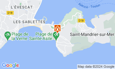 Mapa Saint Mandrier sur Mer Estdio 84869