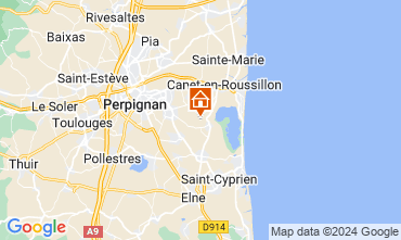 Mapa Canet-en-Roussillon Mobil Home 128867