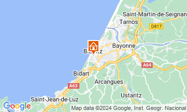 Mapa Biarritz Apartamentos 125991