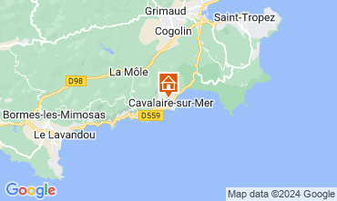 Mapa Cavalaire-sur-Mer Vivenda 123584