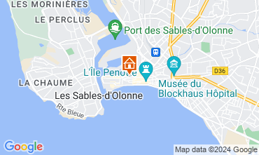 Mapa Les  Sables d'Olonne Casa 117483