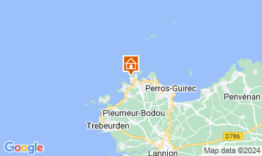 Mapa Perros-Guirec Apartamentos 39001