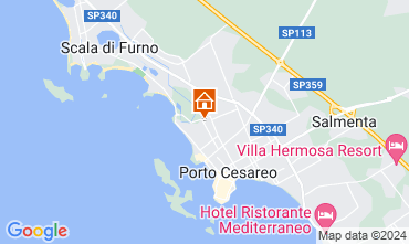 Mapa Porto Cesareo Apartamentos 111035