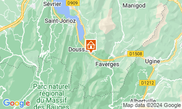 Mapa Annecy Casa de turismo rural/Casa de campo 120428