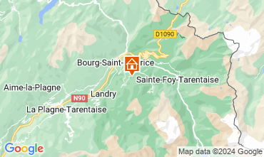 Mapa Les Arcs Chalé 89274