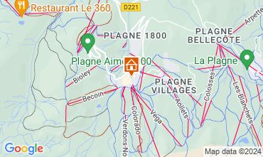 Mapa La Plagne Estdio 2134