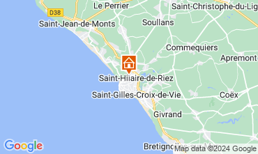 Mapa Saint Hilaire de Riez Casa 68573