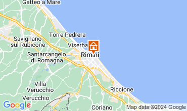 Mapa Rimini Apartamentos 32172